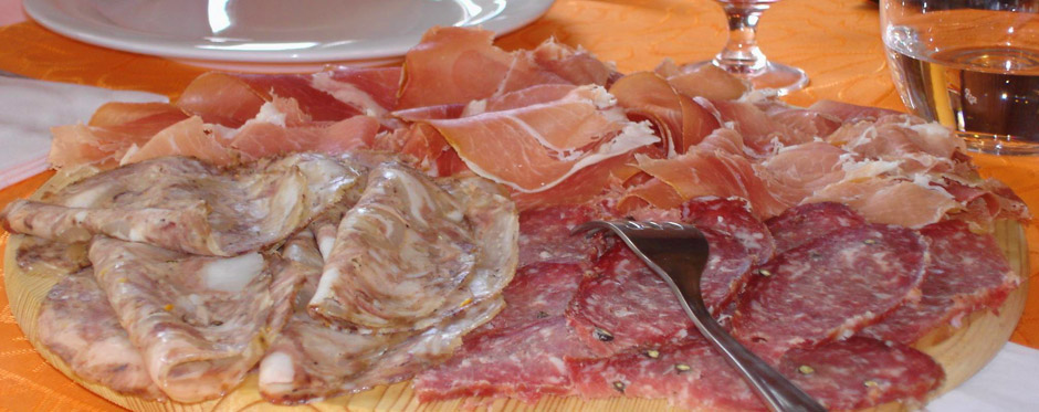 I salumi prodotti direttamente dall’Azienda Agricola Ca’Poggio